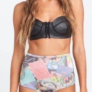 Billabong Neoprene Bikini Top sz 6 nwt